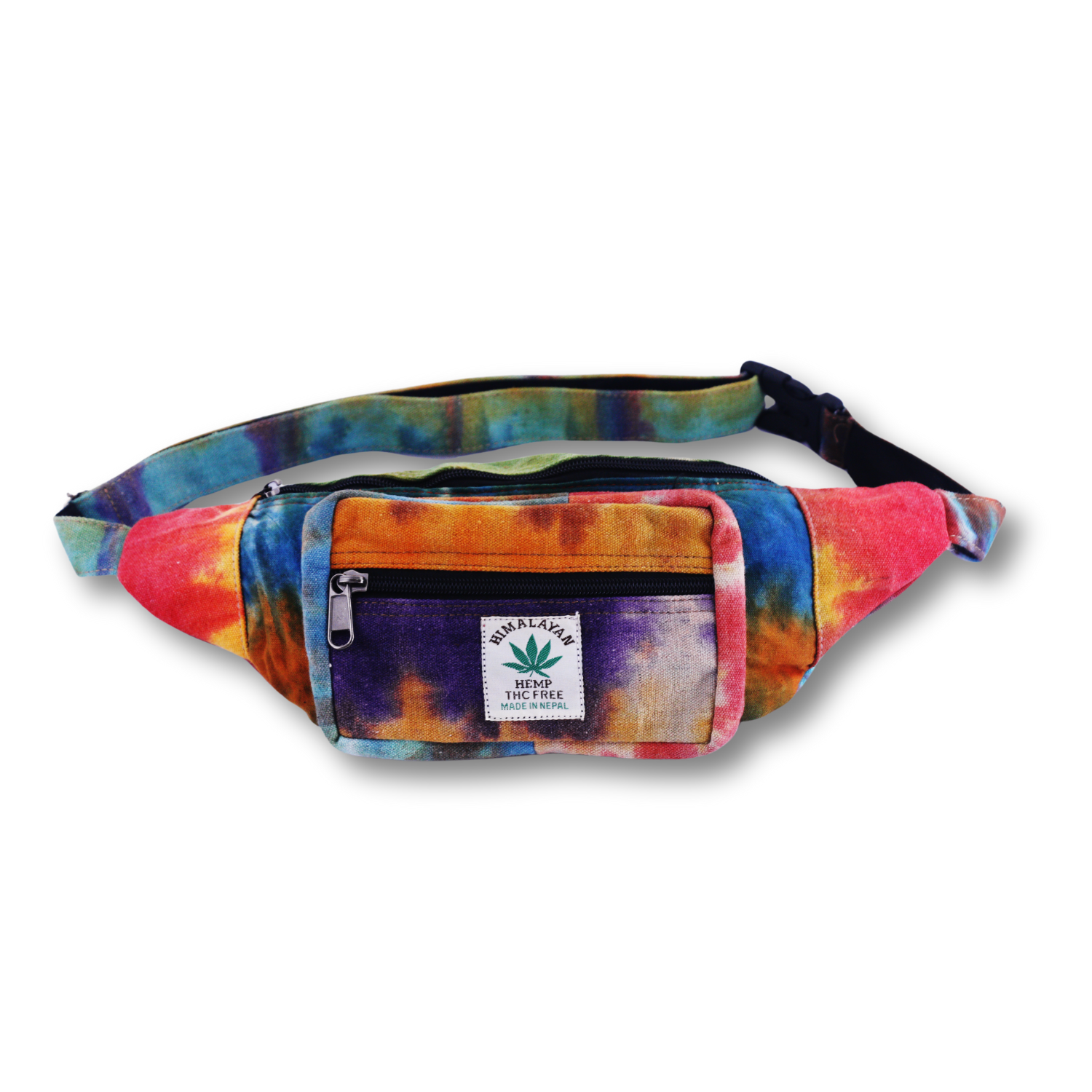 Handmade Himalayan Hemp Waist Bag – Eco-Friendly Money Belt | Unisex Fanny Pack for Travel, Festivals & Everyday Use