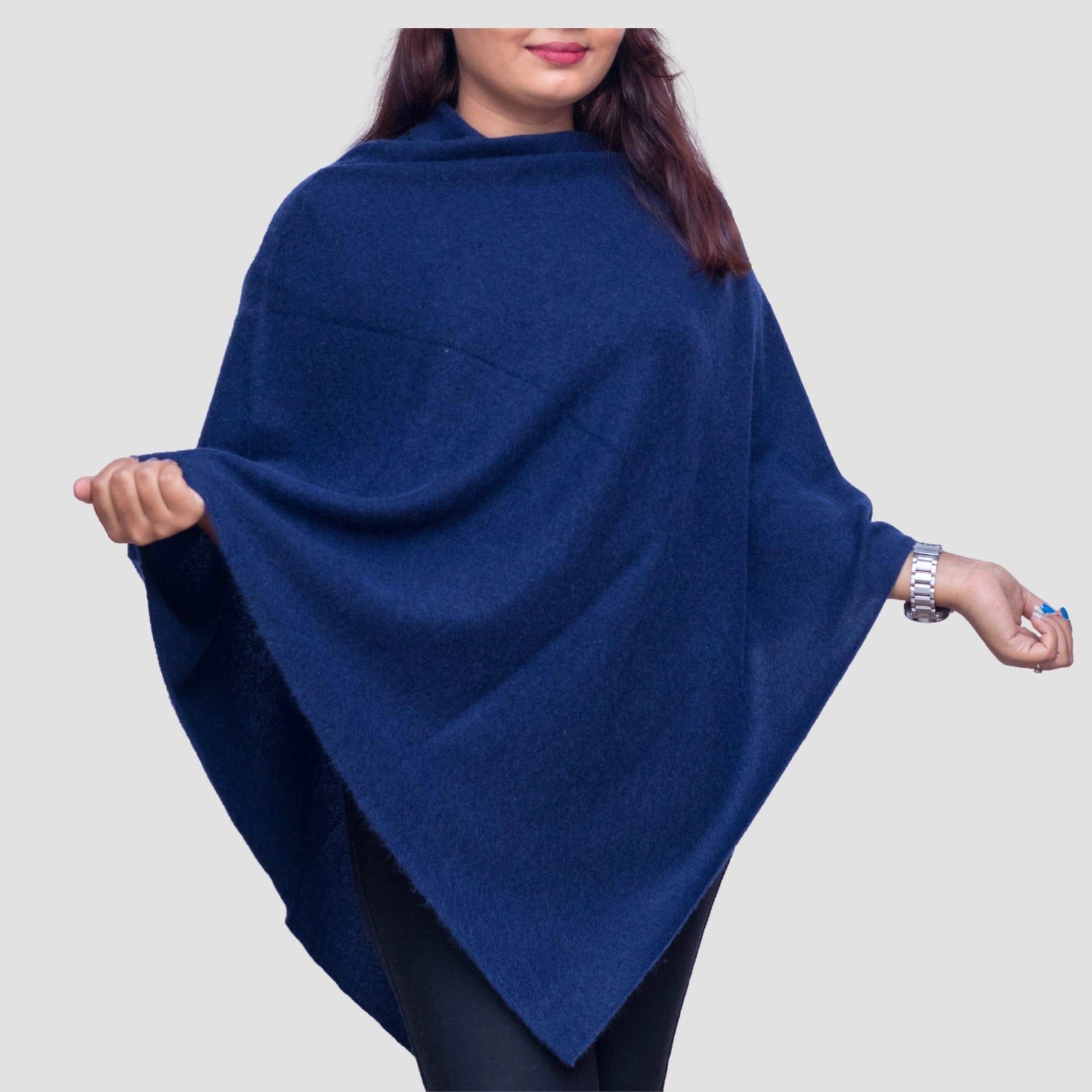 100% Cashmere Poncho for Women – Lightweight, Luxury Wrap by Anitya – Soft, Cozy, and Elegant, Available in Multiple Colors