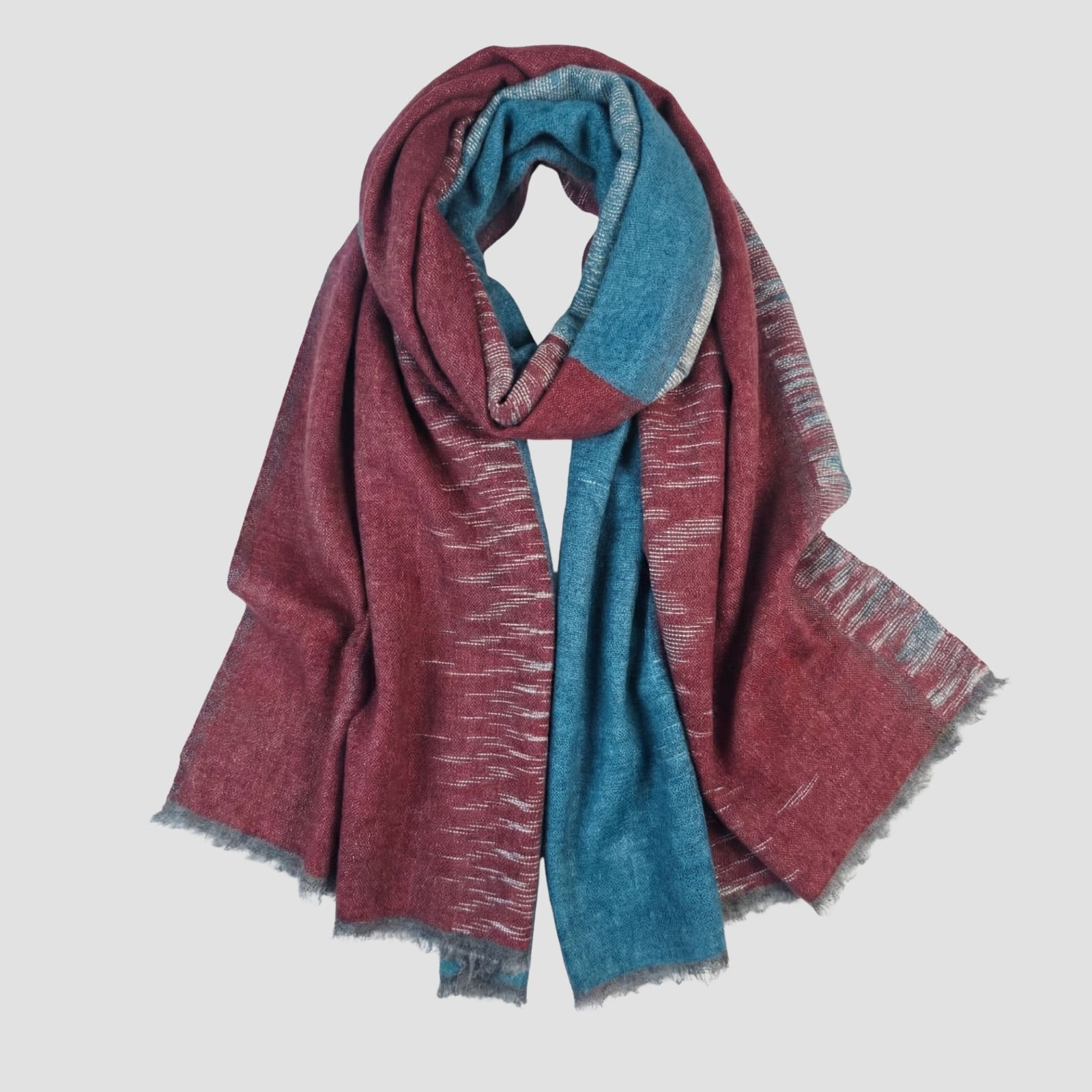 Pure Handloom Cashmere Shawl — Double Woven, Handmade in Nepal