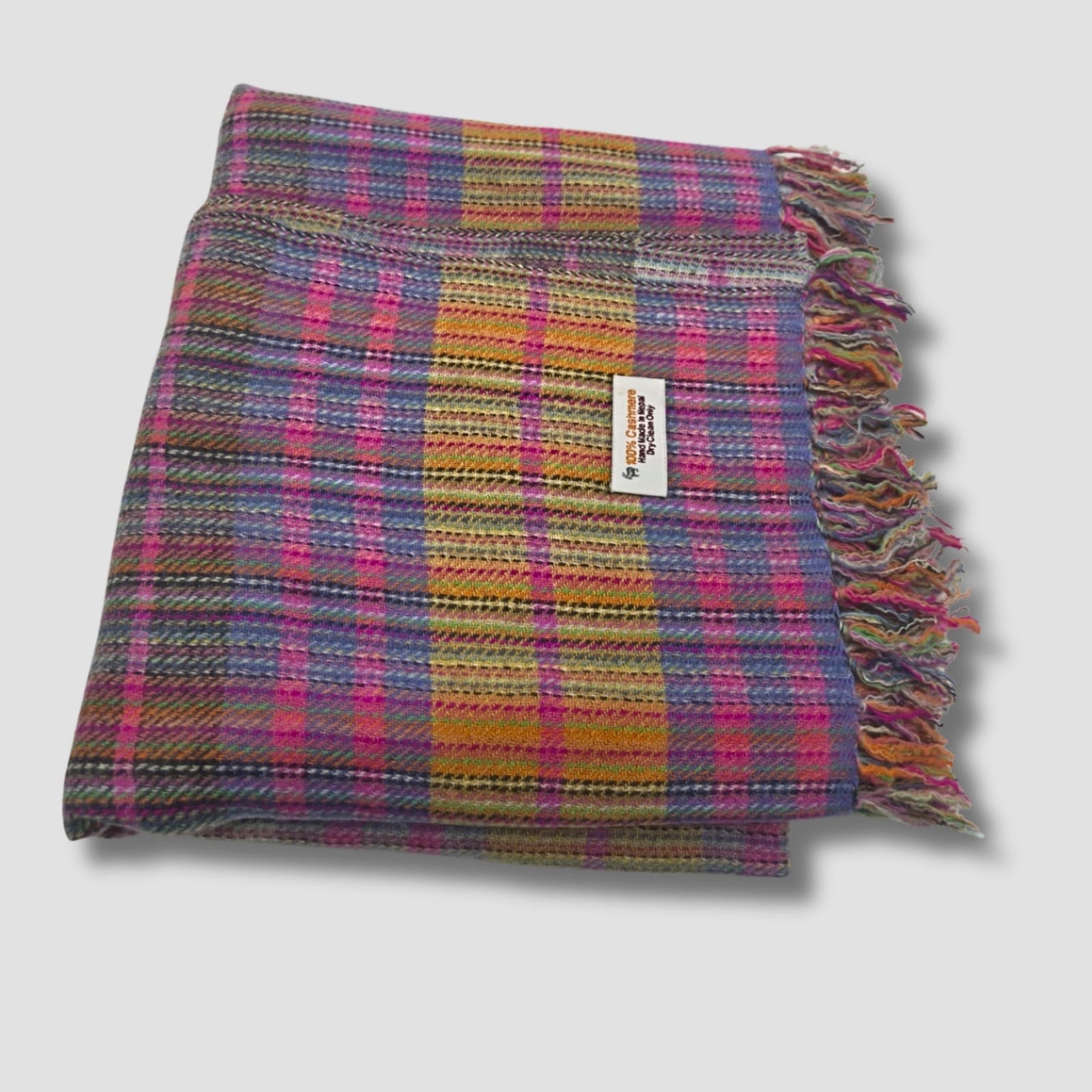 Detail of weave texture, cashmere craftsmanship Nepal