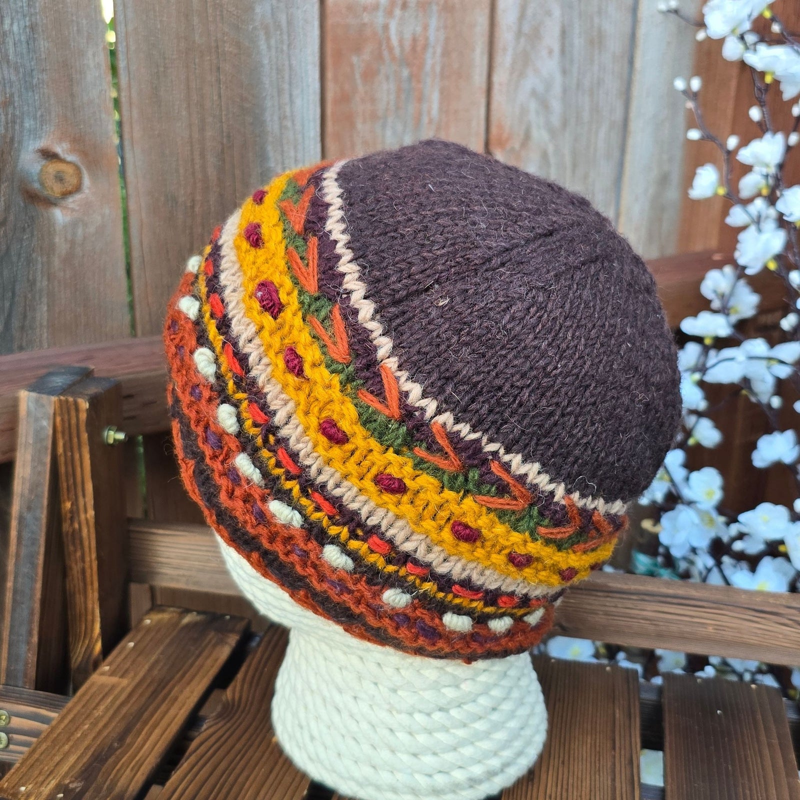 Detail of embroidery and texture, handmade Nepal