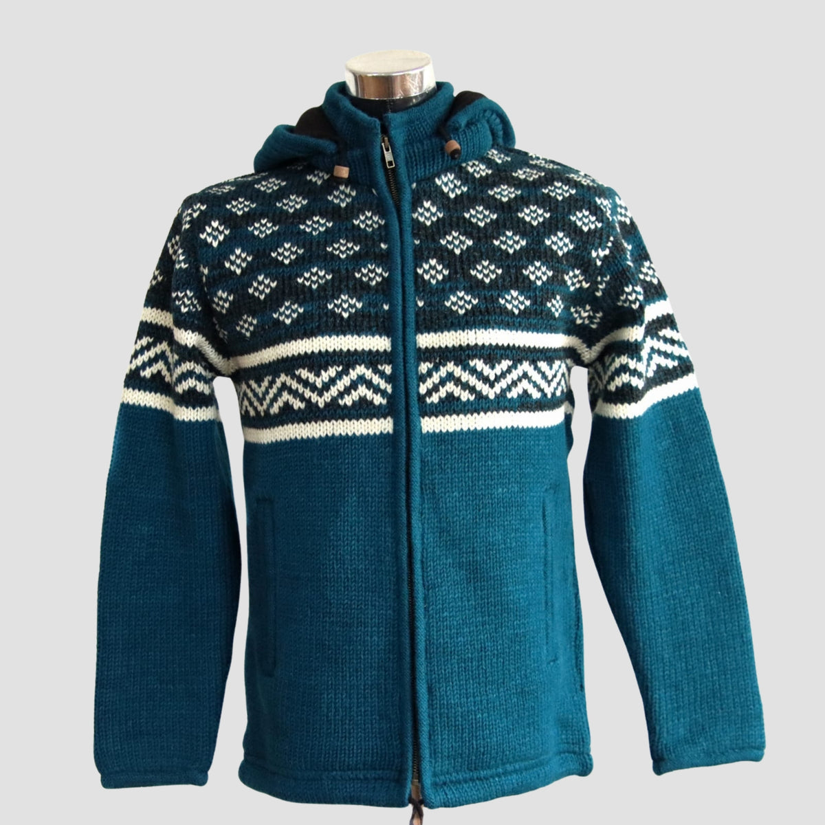 Handwoven Woolen Sweater Hoodie – Warm, Stylish, and Ethically Made by Anitya – Premium Winter Wear for Women