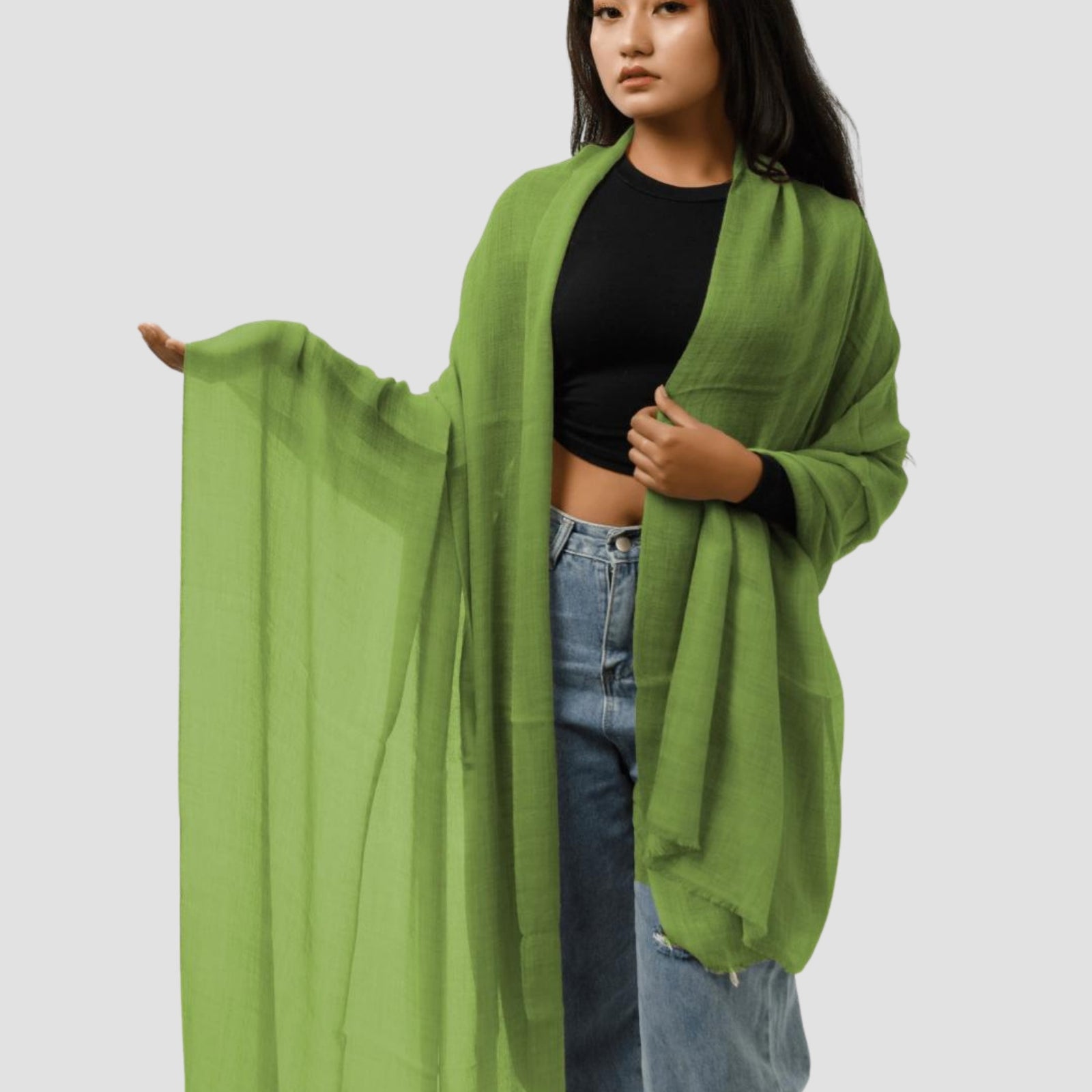 100% Handwoven Cashmere Scarf for Women – Soft, Warm, Lightweight, and Cozy Wrap by Anitya