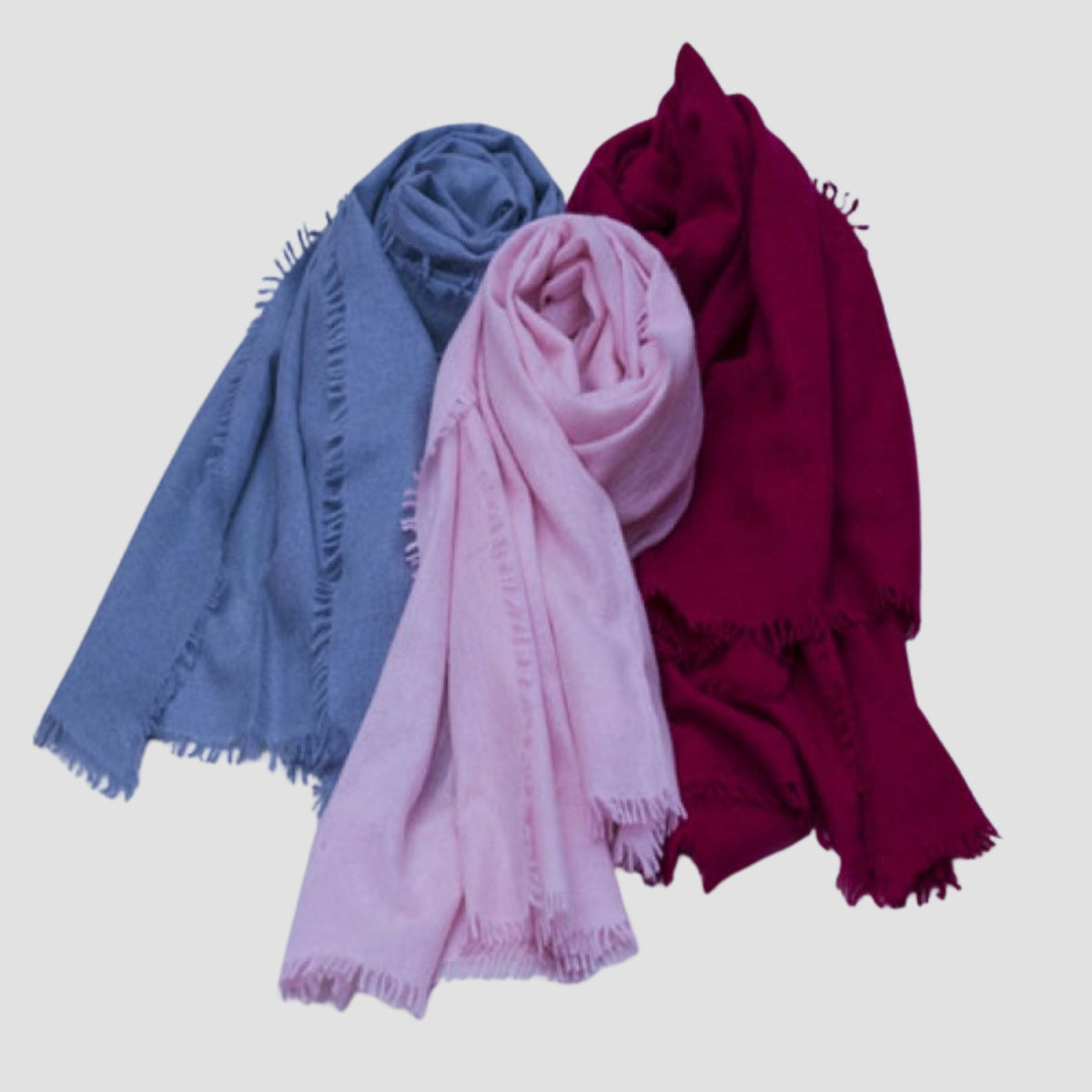 Luxury Handmade 100% Cashmere Scarf – 2-Ply Woven Wrap (28x54) | Soft Lightweight Pure Cashmere from Nepal