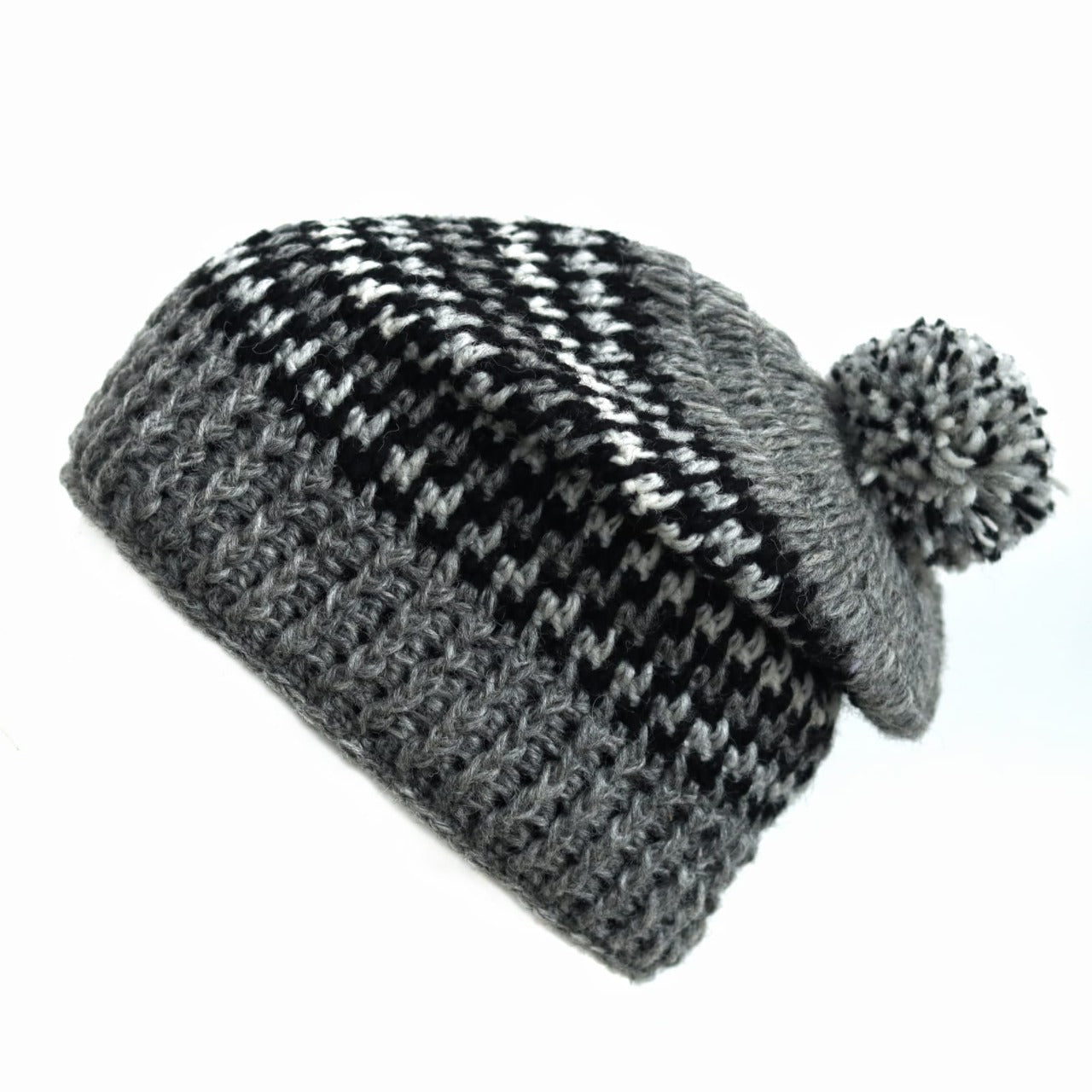 Handwoven Woolen Cap – Cozy, Warm, Unique Style with Colorful Patterns – High-Quality New Zealand Wool by Anitya, Made in Nepal