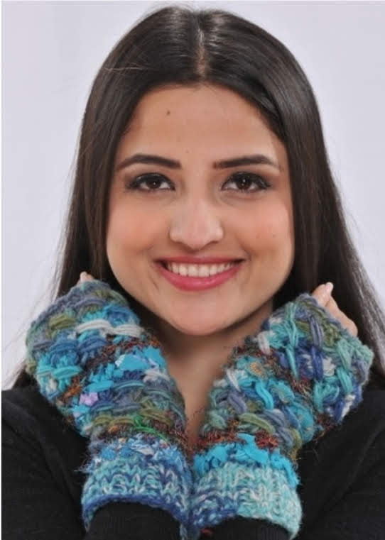 Handwoven Woolen Handwarmers – 100% Wool Artistic Design by Anitya – Soft, Warm, and Unique Winter Accessories