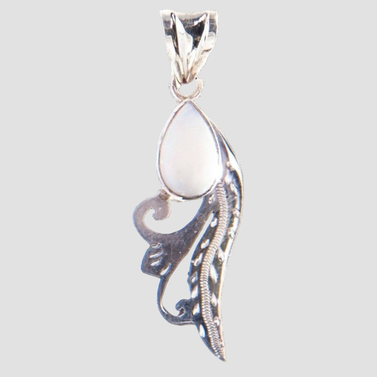 Handmade Sterling Silver Gemstone Pendant – Moonstone, Turquoise, Lapis &amp; Tiger Eye | 925 Silver Artisan Jewelry from Nepal